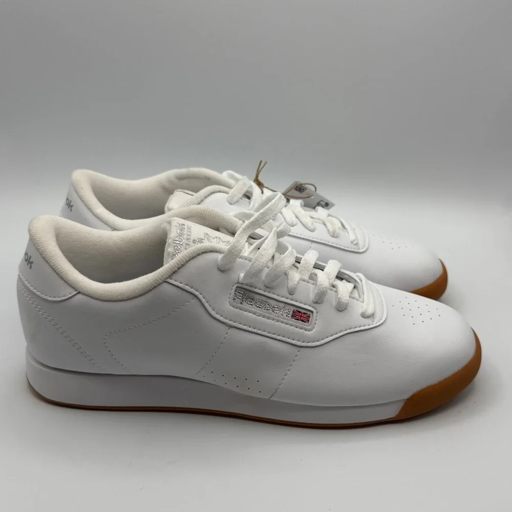 Reebok Princess Sneakers Women Size 10 White NWT Gum Sole Training Shoes
